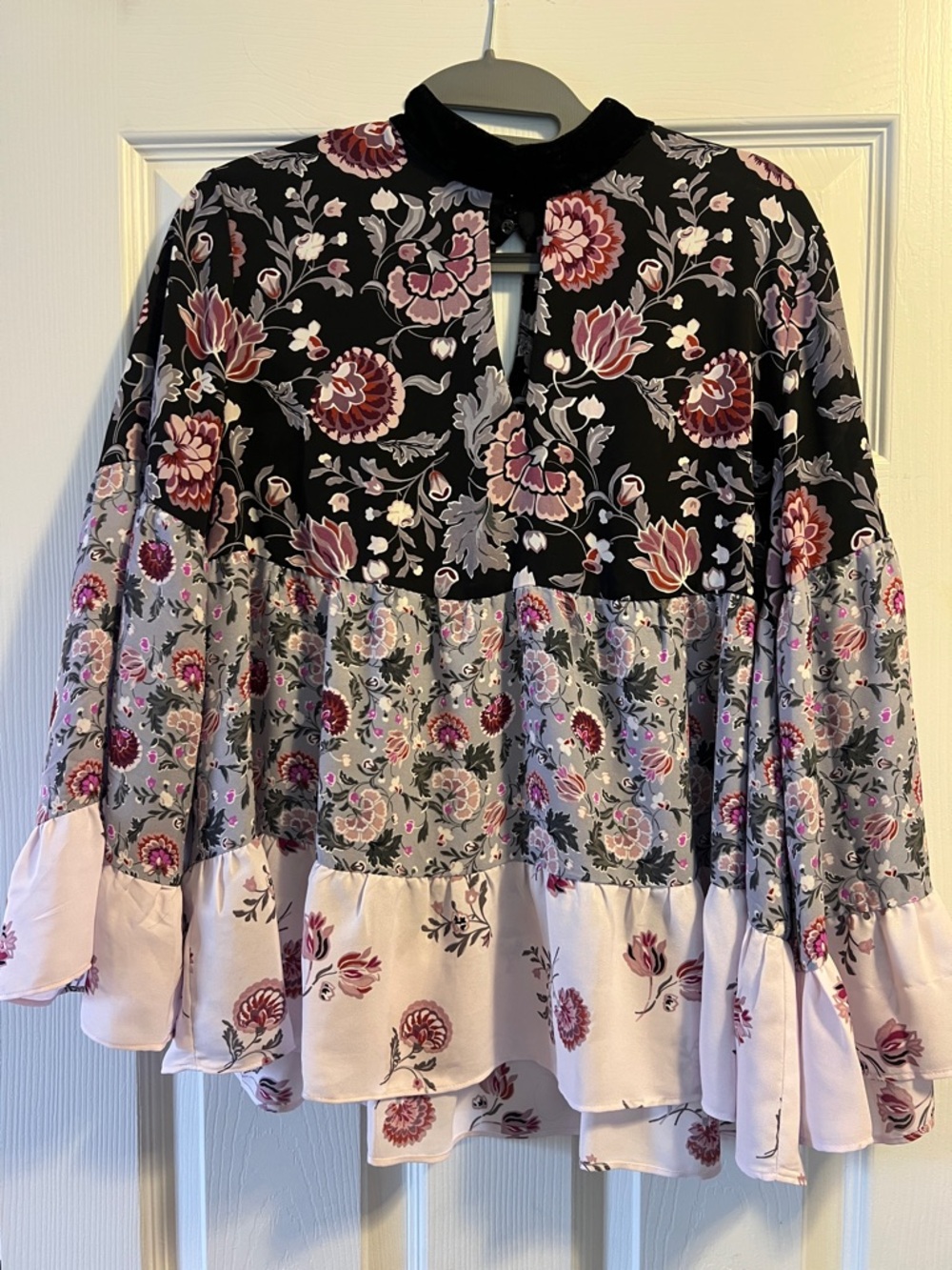 Loft Long Sleeve Floral Blouse